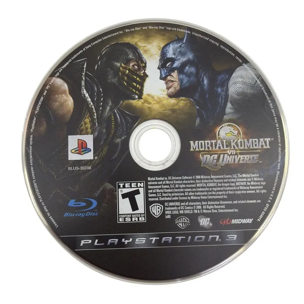 Mortal Kombat vs. DC Universe PlayStation 3 PS3 Complete in Box Tested